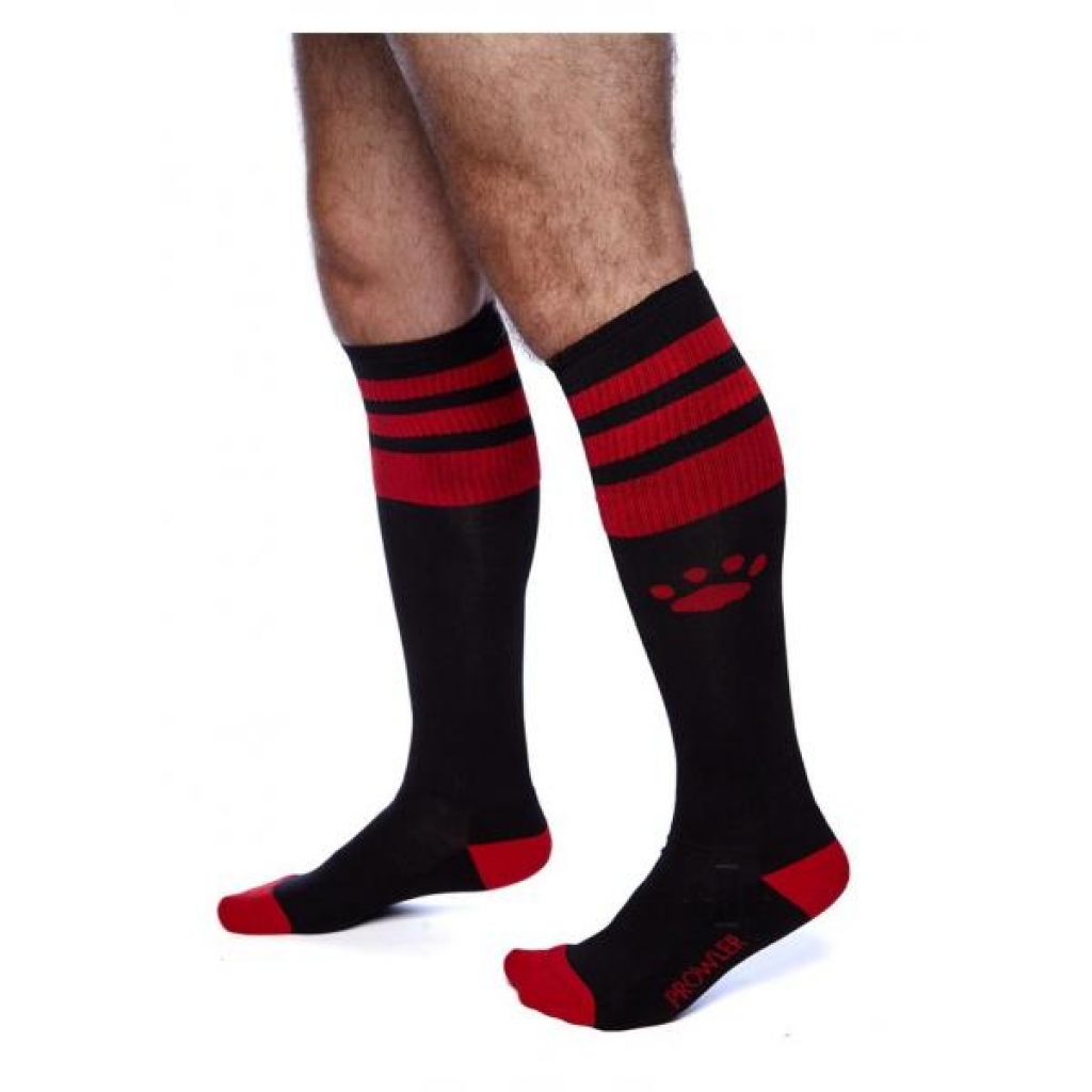 Prowler Red Football Socks - Black & Red