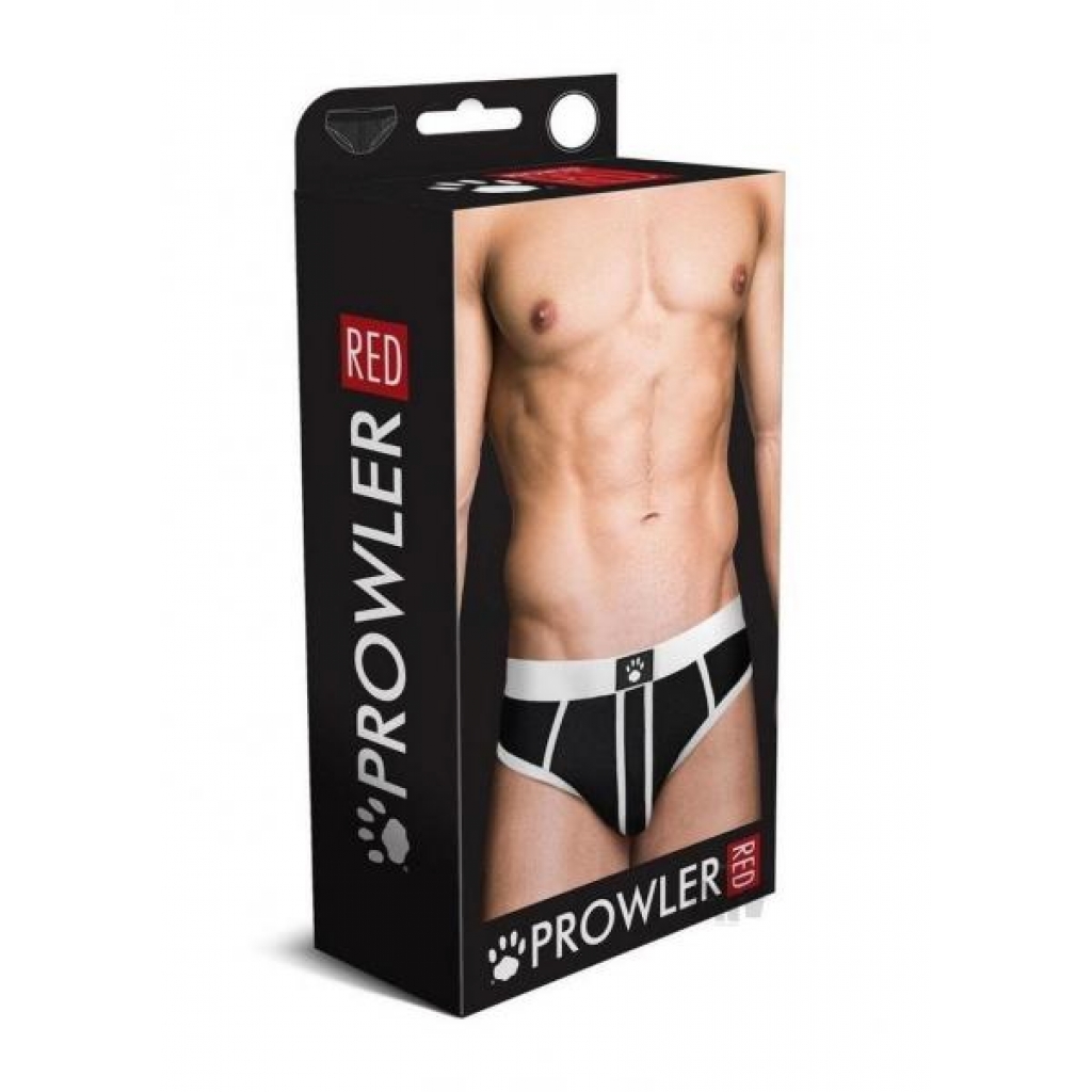 Prowler Red Ass-less Brief - White Large