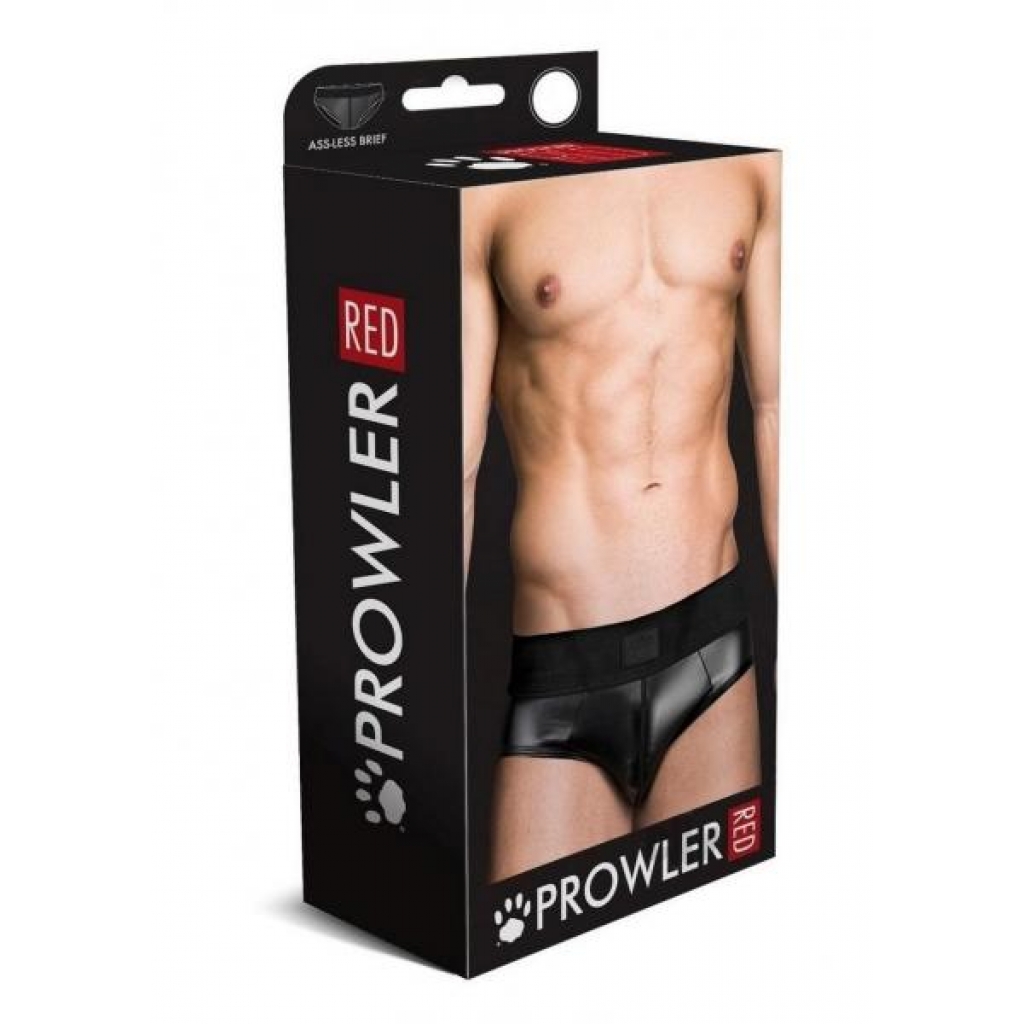 Prowler Red Wetlook Assless Brief - Black Small