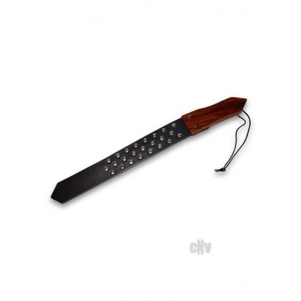 Prowler Red Leather Wood Studded Paddle