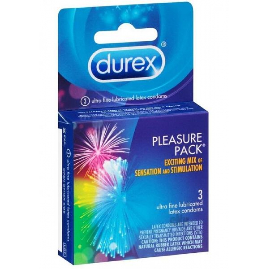 Durex Pleasure Pack - Assorted 3pk