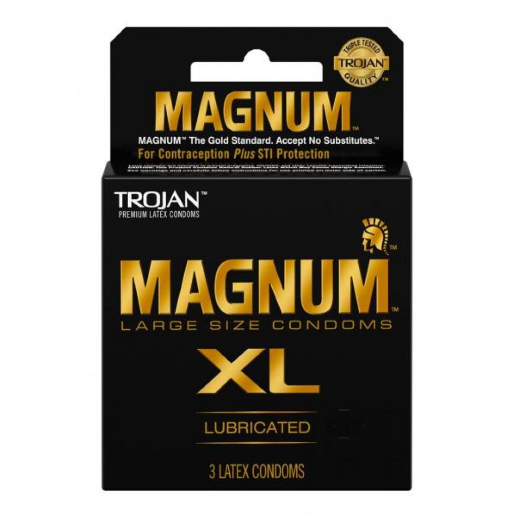 Trojan Magnum XL - 3 Pack Latex Condoms