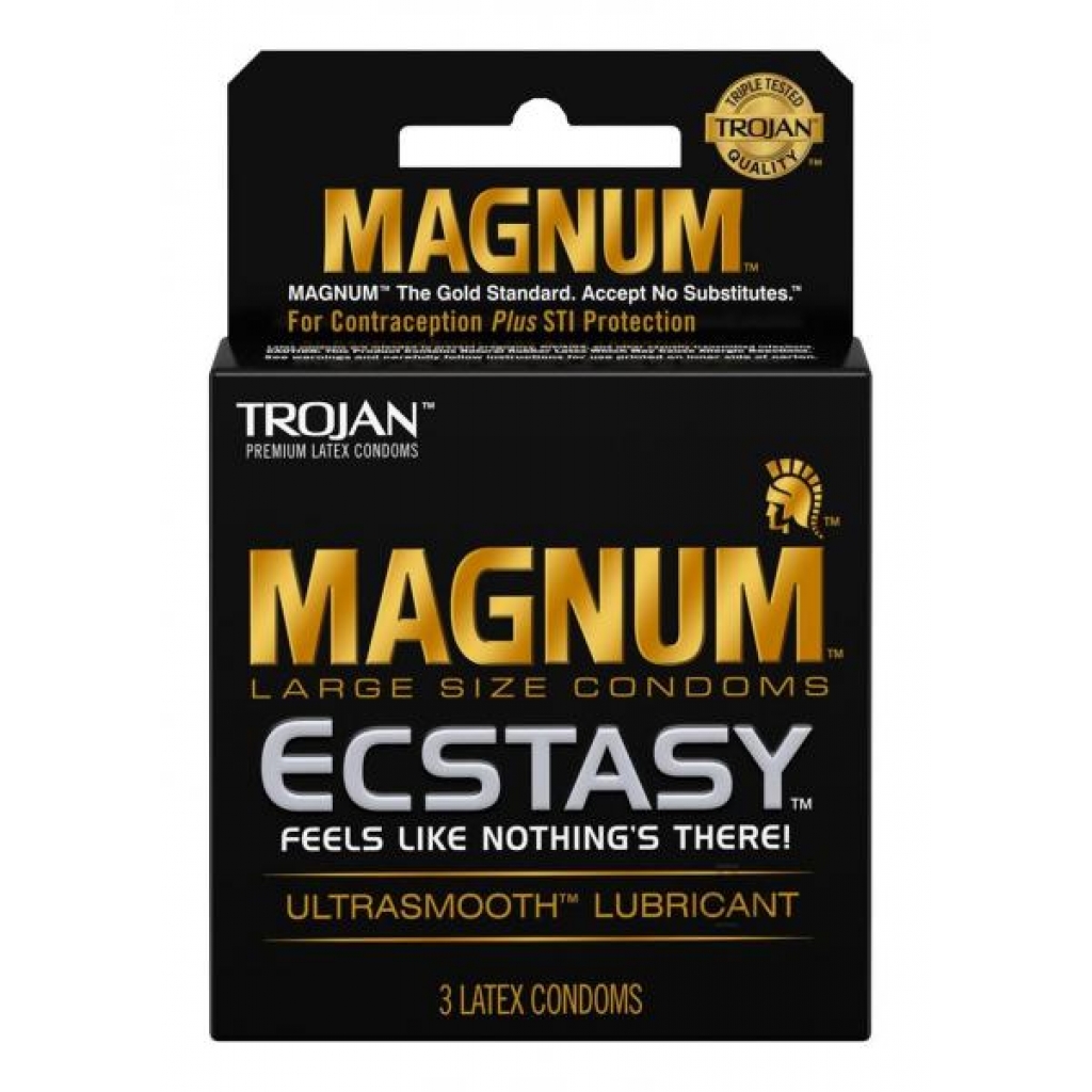 Trojan Magnum Ecstasy Latex Condoms 3 Pack