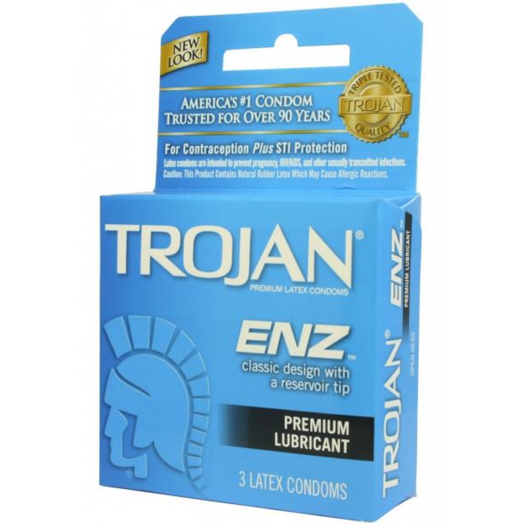 Trojan ENZ Lubricated Condoms - Reliable Protection and Comfort