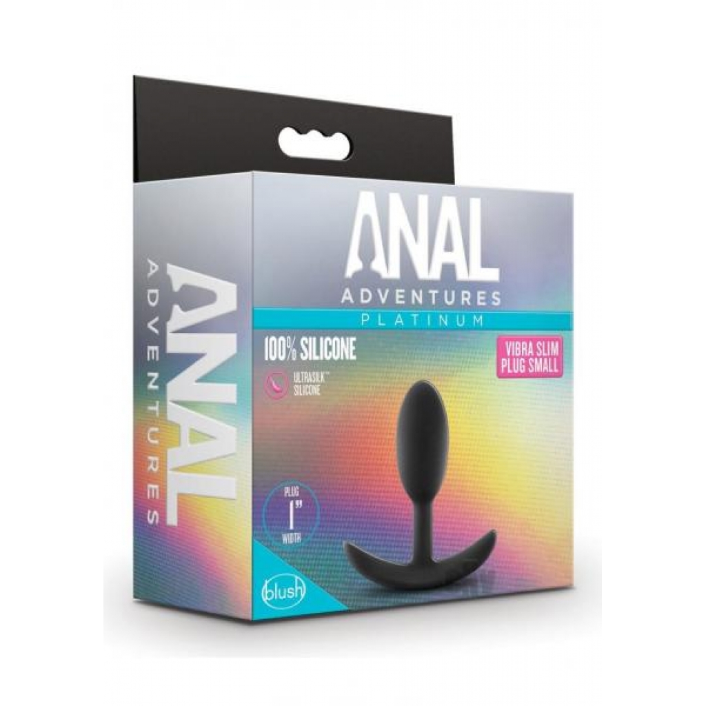 Anal Adventure Platinum Vib Slim Plug - Small