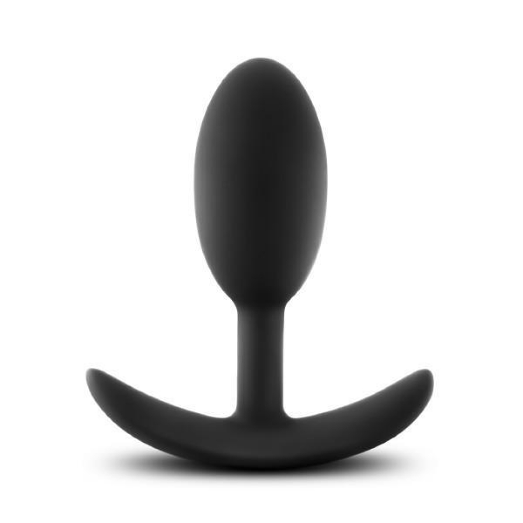 Luxe Wearable Vibra Slim Plug: Medium Black Delight