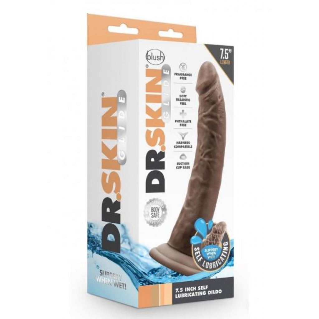 Dr Skin Glide Dildo 7.5 Chocolate