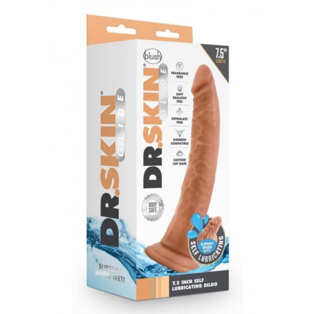 Dr. Skin Glide Dildo - 7.5 Mocha