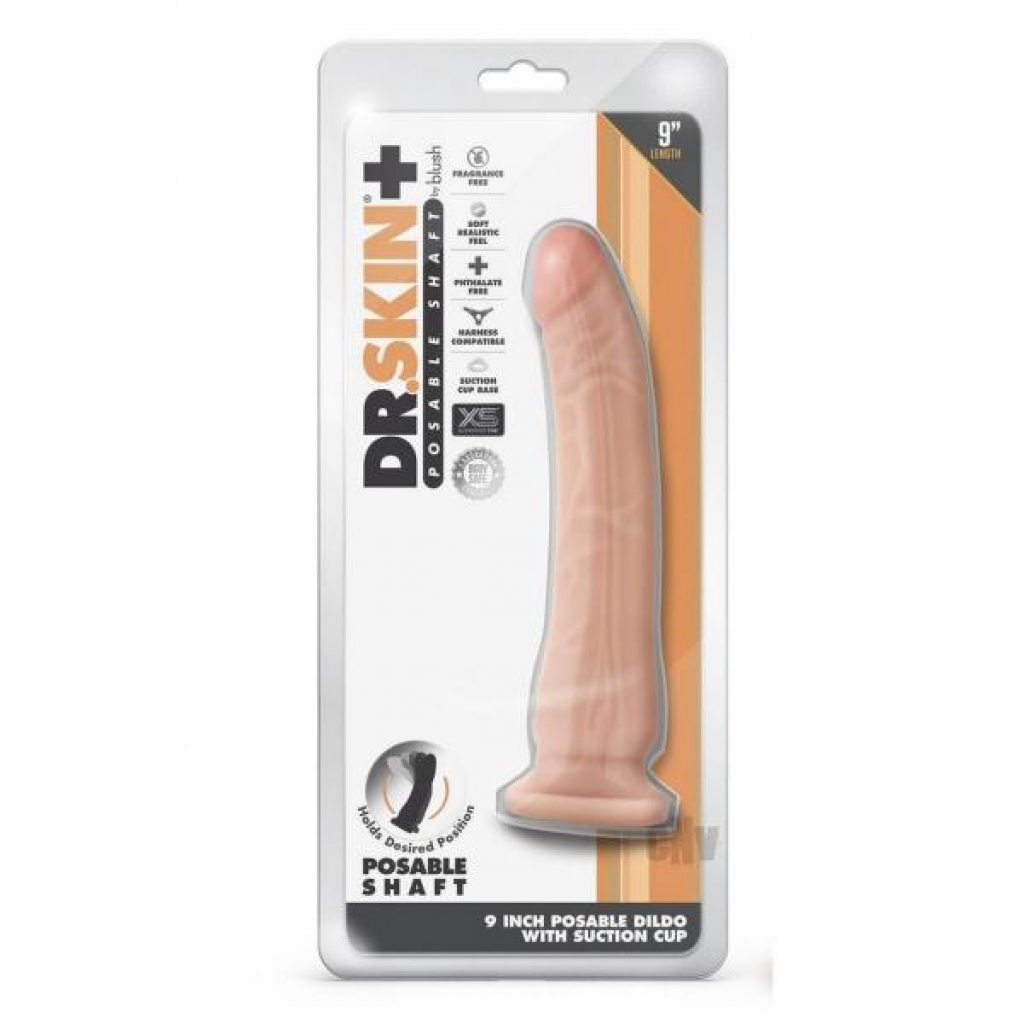 Dr Skin Plus Posable Dildo - Vanilla Tan