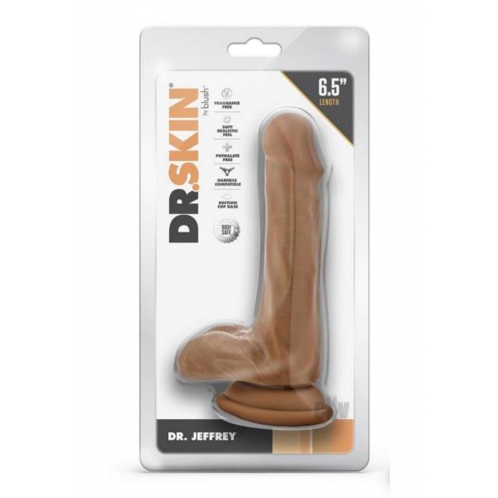 Dr. Skin Dr. Jeffrey Dildo - 6.5 Inches Tan