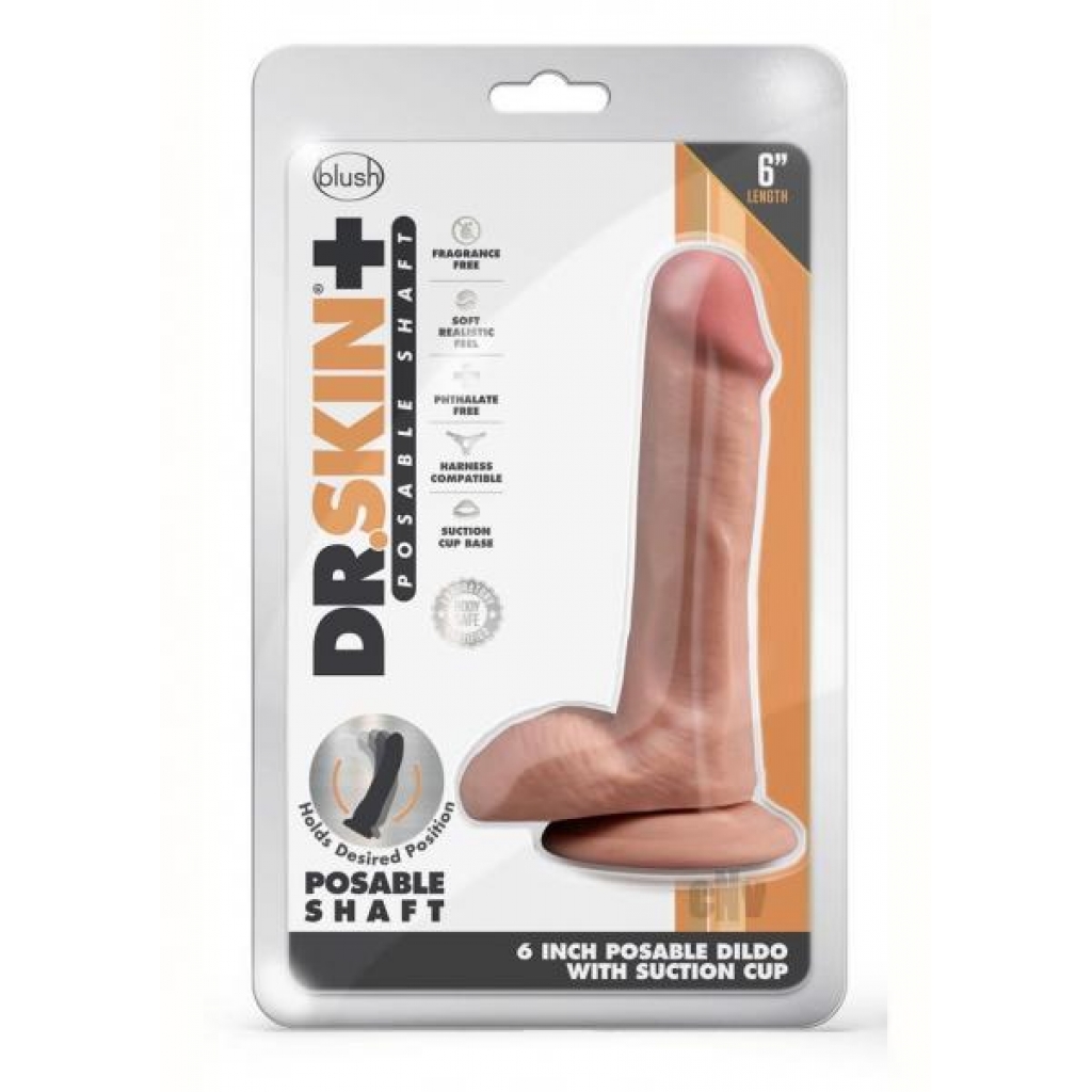 Dr. Skin Plus Posable Dildo - 6