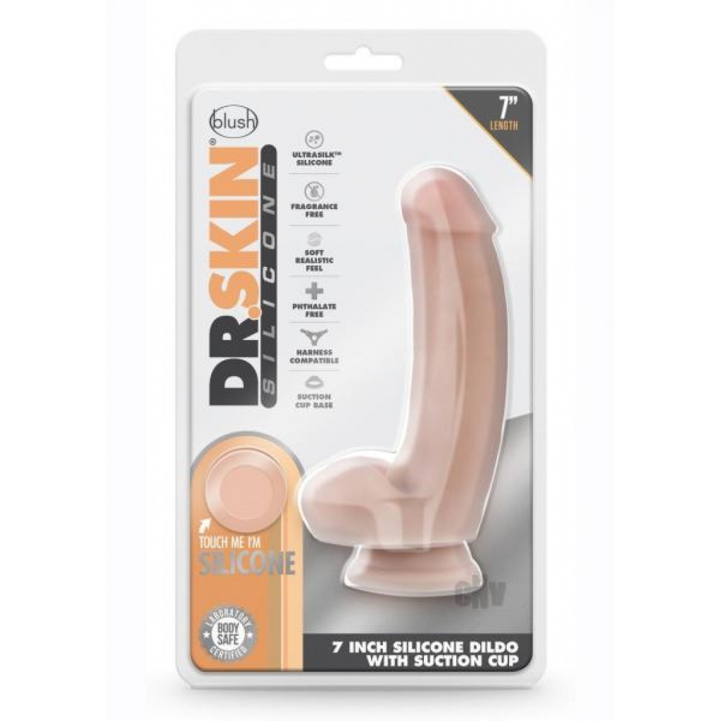 Dr. Skin Silicone Dr. Samuel 7 Inch Vanilla Dildo