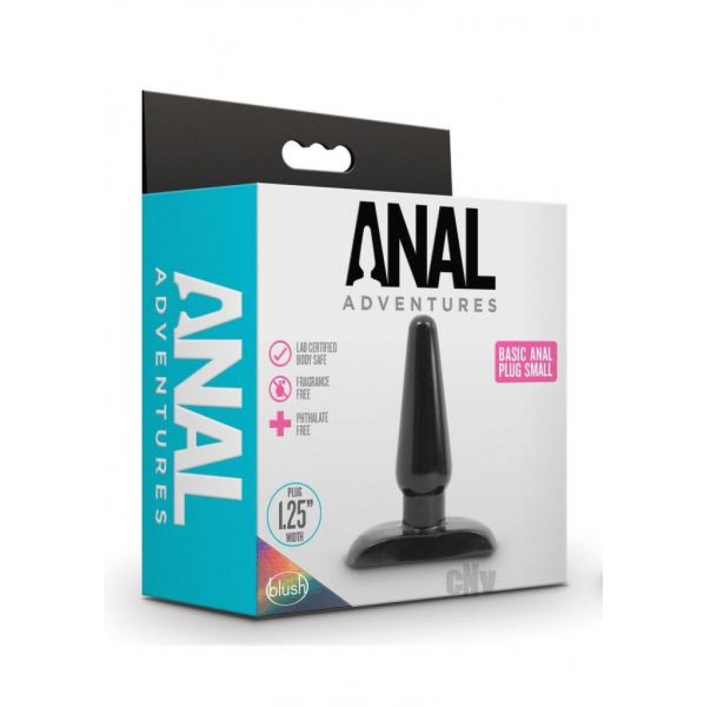 Basic Anal Plug - Small Black for New Adventures