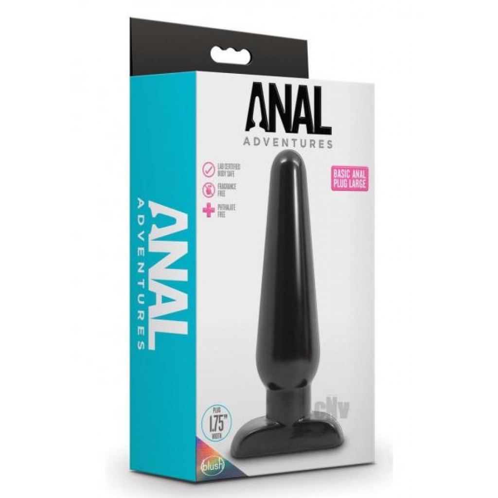 Large Black Anal Adventure - Basic Anal Plug