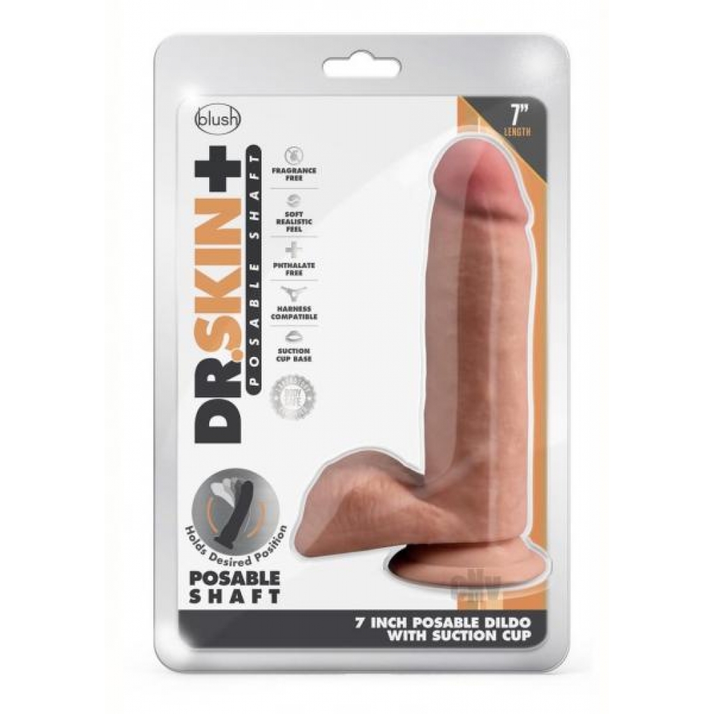 Dr. Skin Plus Poseable Dildo 7 - Mocha