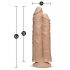 Dr Skin Dr Double Stuffed Double Dildo Beige