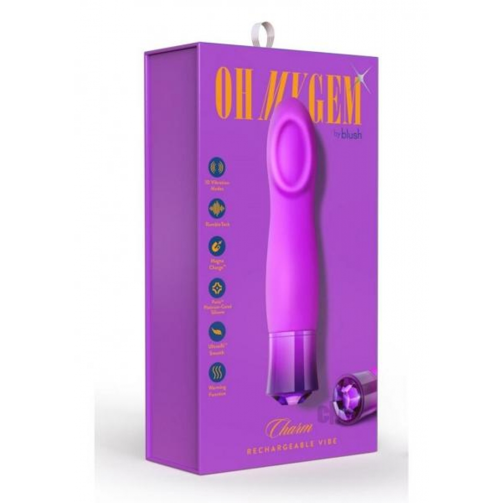 Oh My Gem Charm - Amethyst Purple Pleasure Toy