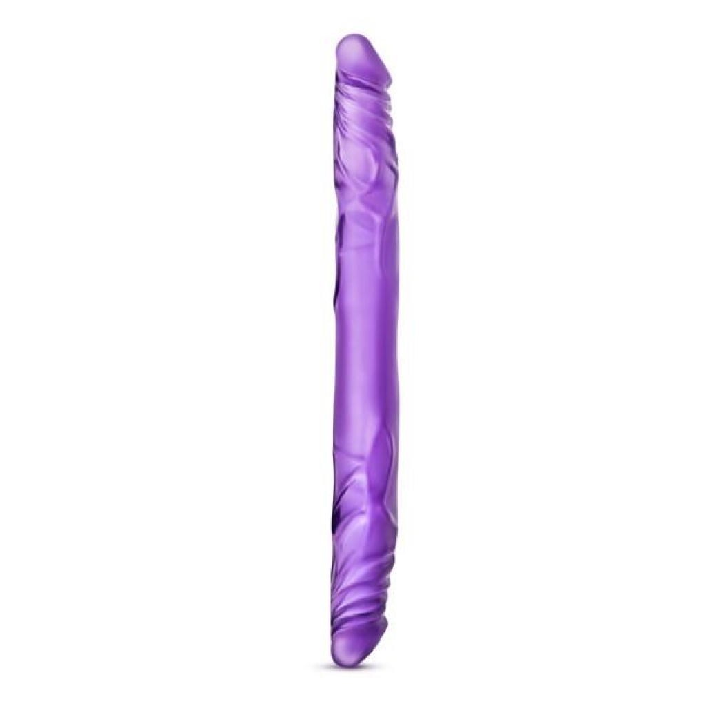 B Yours 14 Inches Double Dildo - Purple