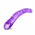 B Yours 18-Inch Double Dildo - Purple