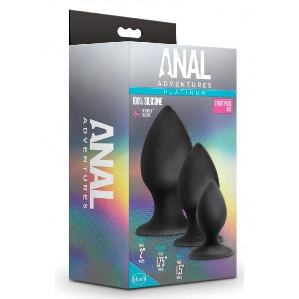 Anal Adventure Platinum Stout Plug Kit