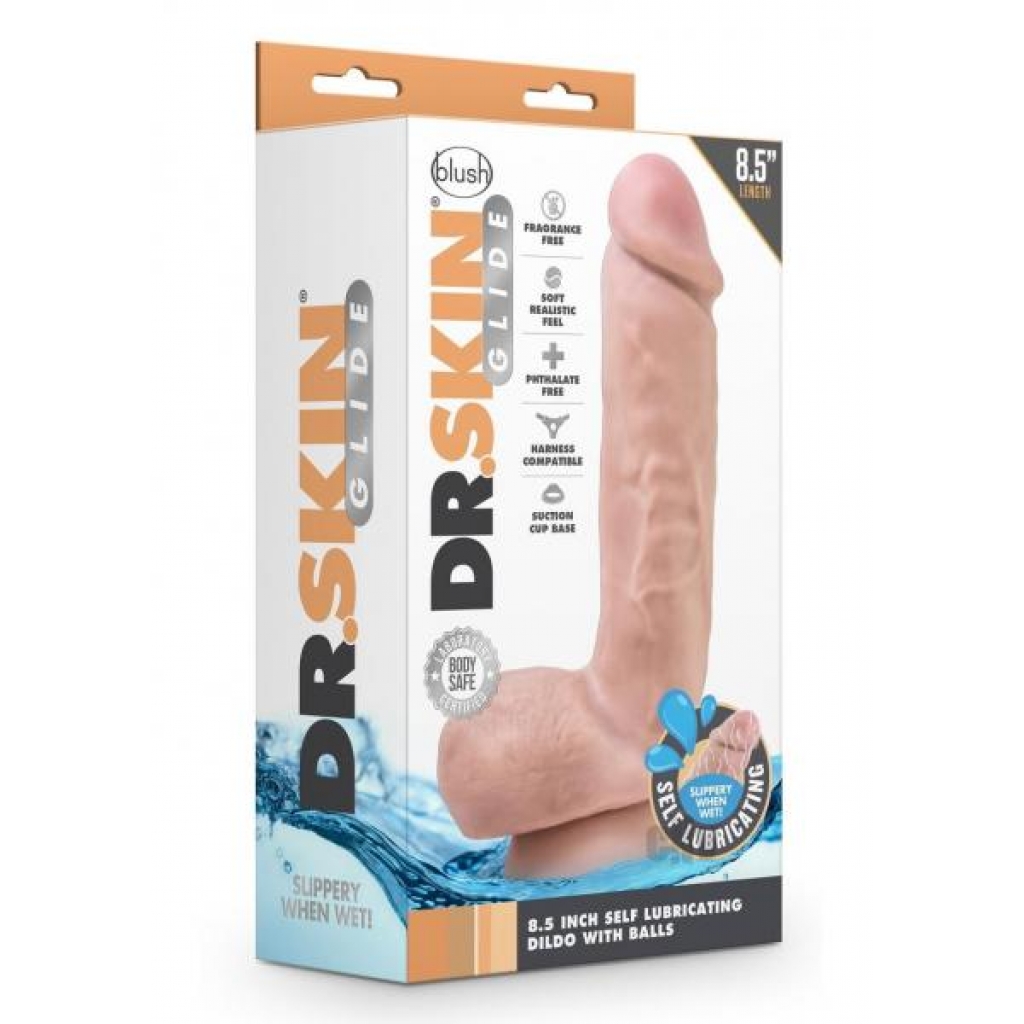 Dr. Skin Glide Self-Lube Dildo - 8.5 inch