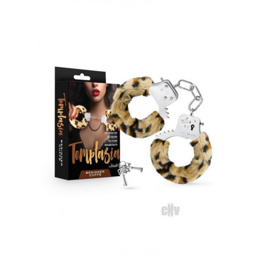 Temptasia Beginner Cuffs - Leopard Animal Print