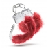 Temptasia Plush Fur Cuffs - Burgundy Red