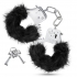 Temptasia Plush Fur Cuffs - Black Handcuffs