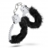 Temptasia Plush Fur Cuffs - Black Handcuffs