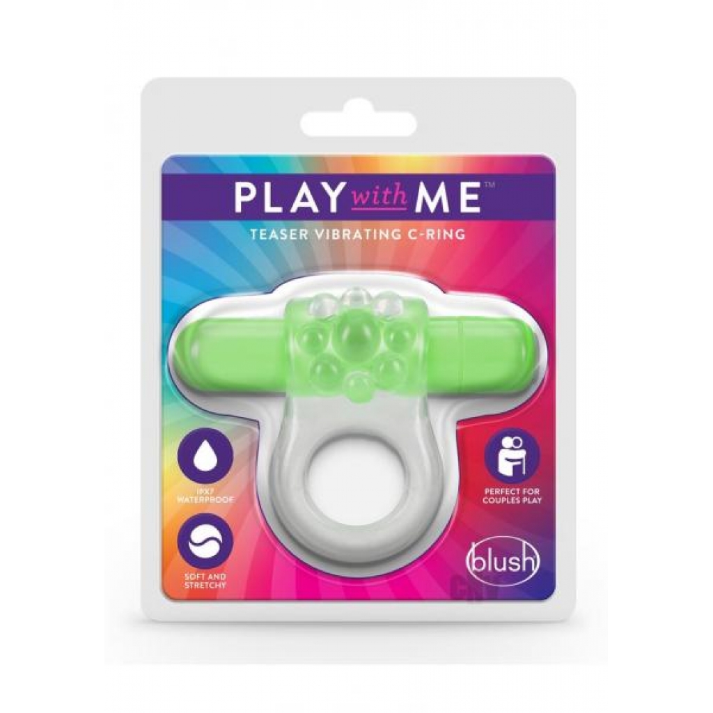 Play With Me Teaser Vibe C Ring - Green