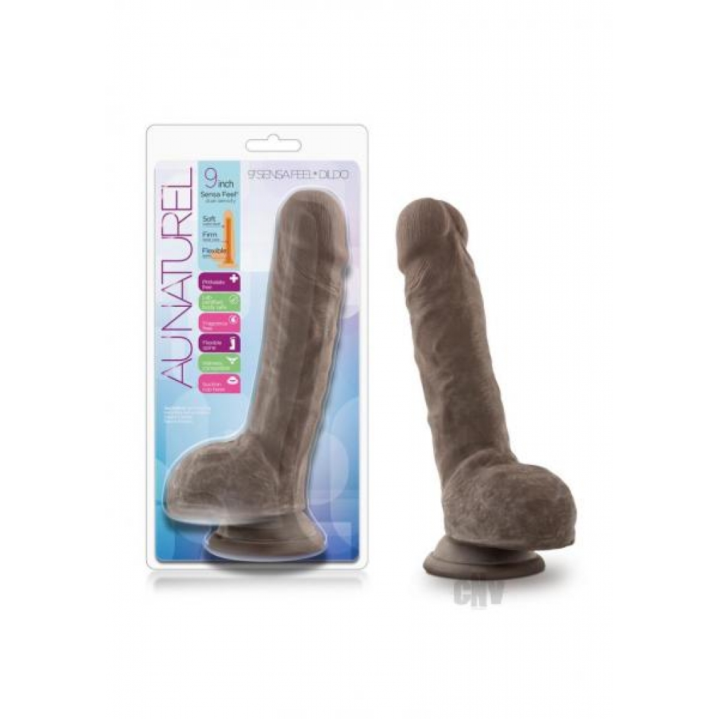 Au Naturel Sensa Feel Dildo - Chocolate 9