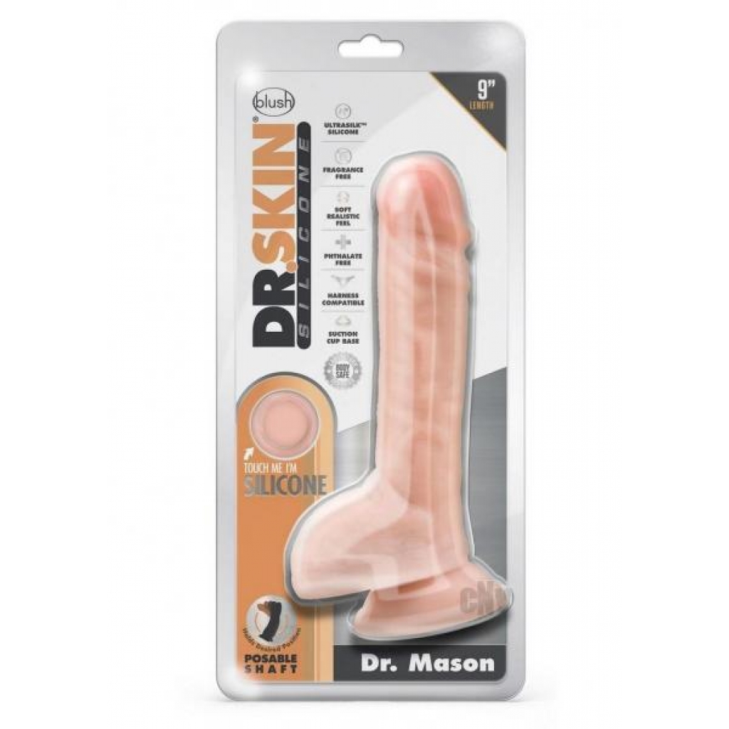 Dr Skin Silicone Dr. Mason Dildo - Vanilla