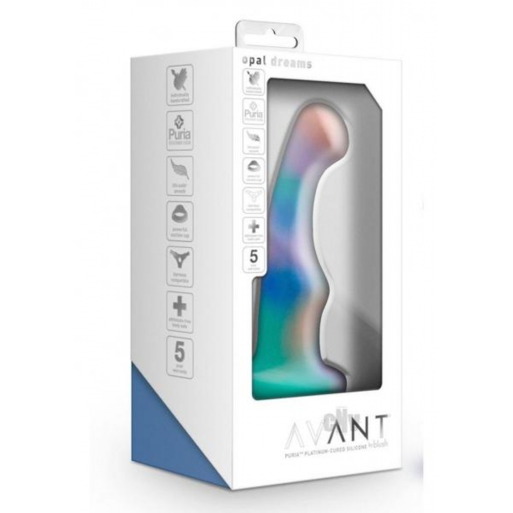 Avant Opal Dreams Aqua Teal Glass Dildo