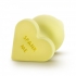 Naughty Candy Hearts Butt Plug - Yellow