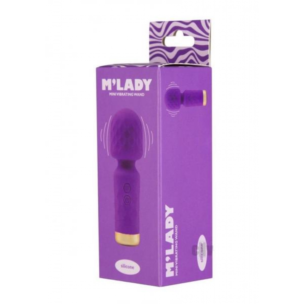 Mlady Mini Vibrating Wand in Purple