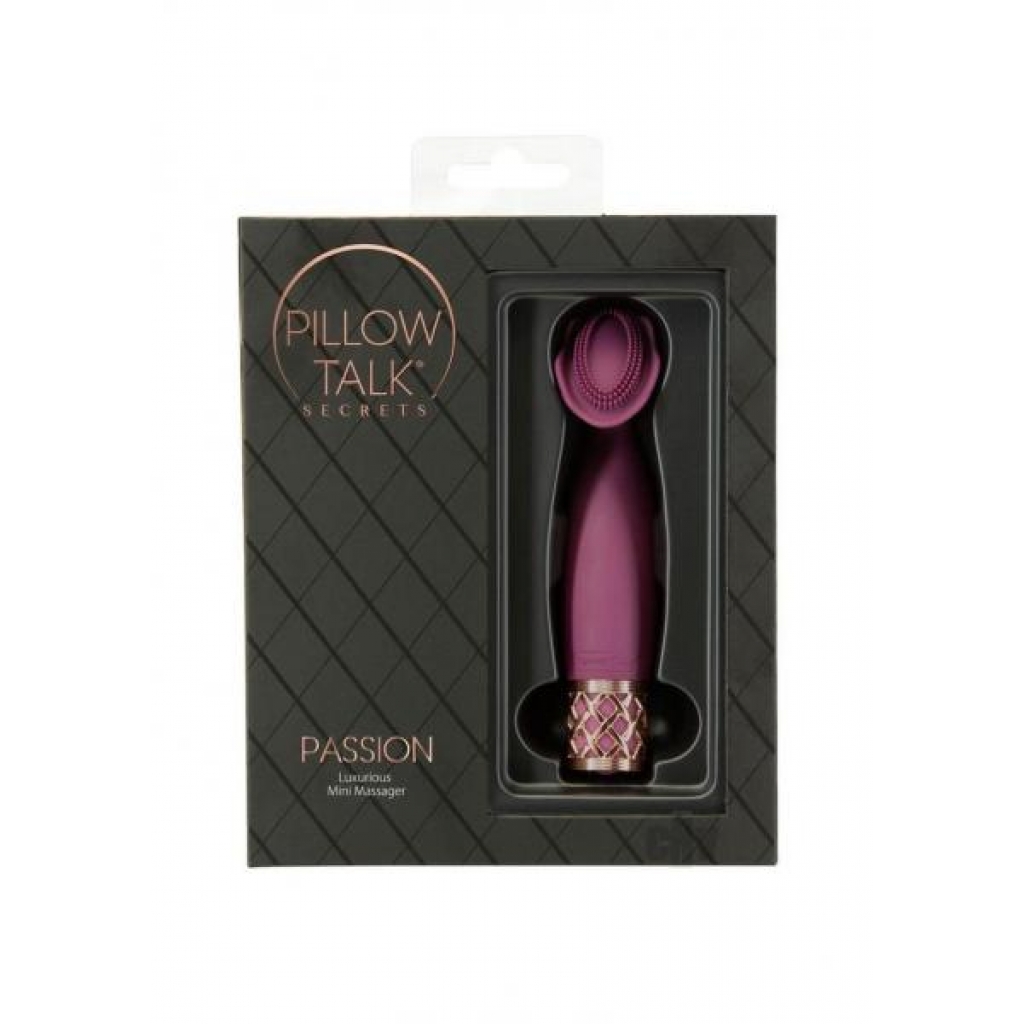 Pillow Talk Passion Massager - Wine Black