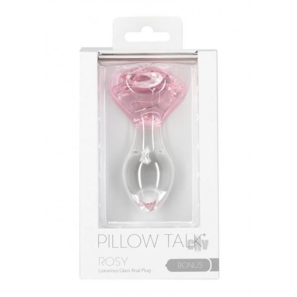 Pillow Talk Rosy Clear Glass Anal Toy