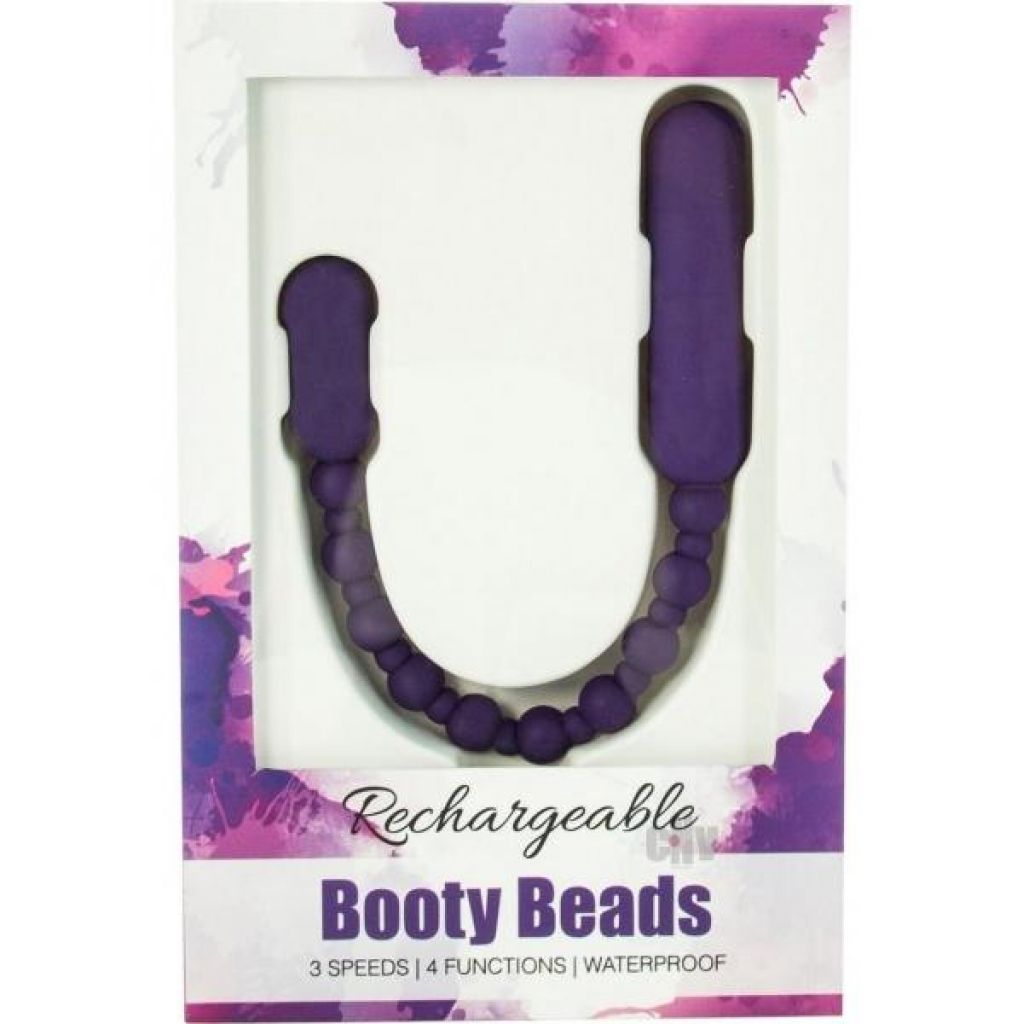 Powerbullet Rechargeable Booty Beads - Purple