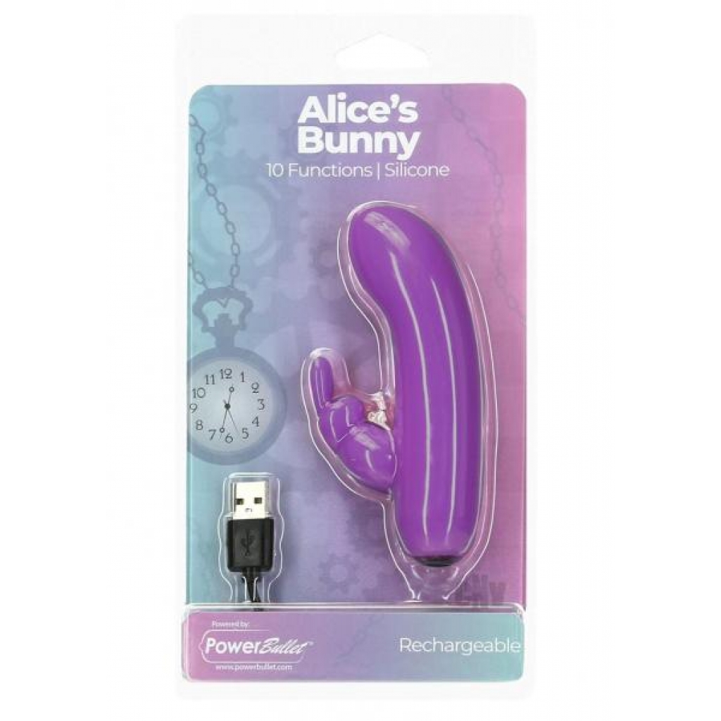 Powerbullet Alice's Bunny Vibrator - Purple