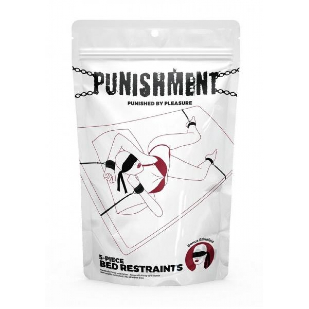 Punishment Bed Restraints 5pc Kit