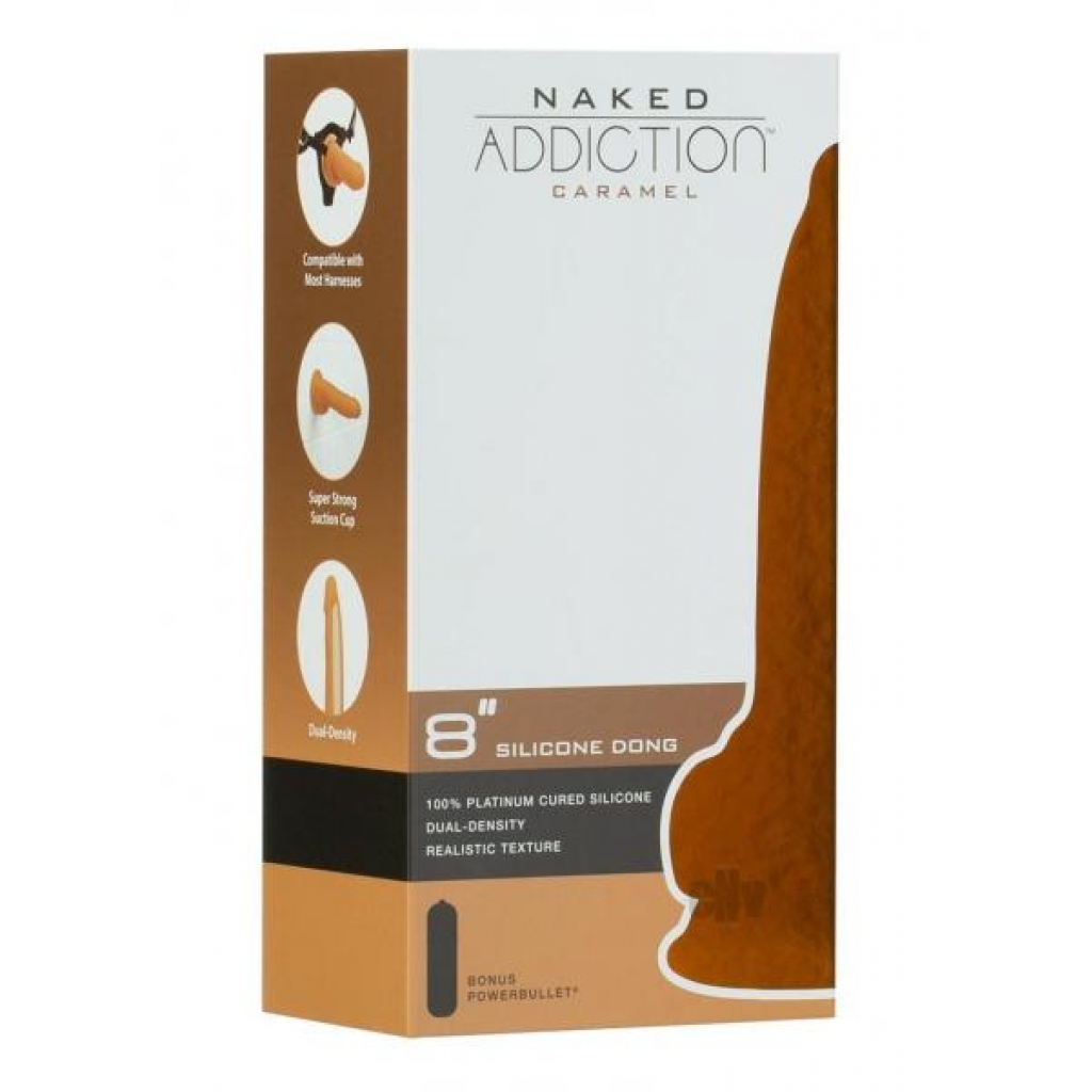 Naked Addiction Silicone Dong 8 - Caramel Nude