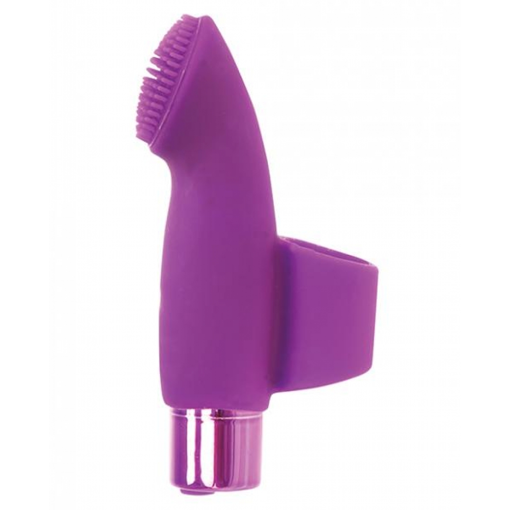 Naughty Nubbies Purple Silicone Finger Vibrator