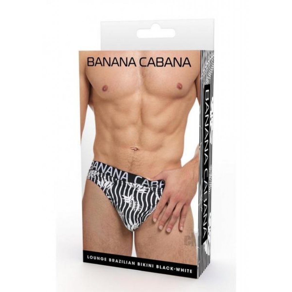 Banana Cabana Bikini - MD/LG Black/White