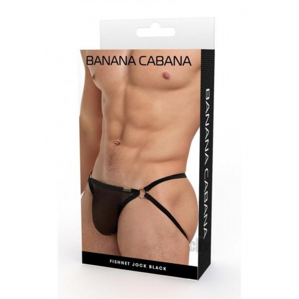 Banana Cabana Jock Mesh - Large/X-Large, Black