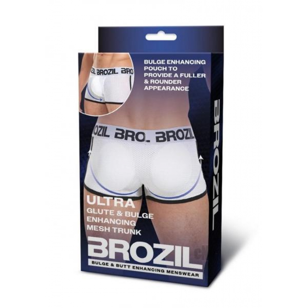 Brozil Mesh Boxer - White S/M