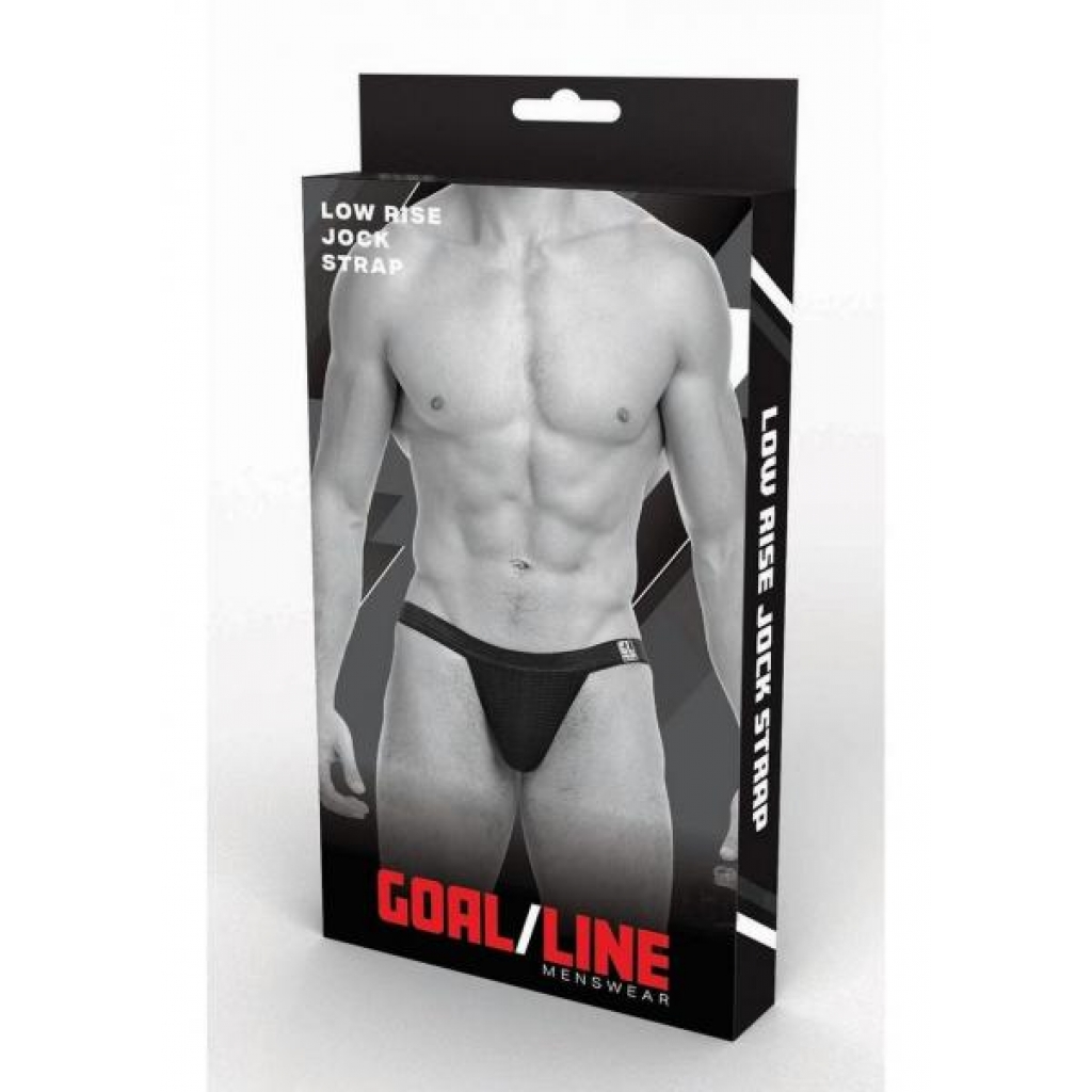 Goal Line Low Rise Jockstrap - L/XL Black