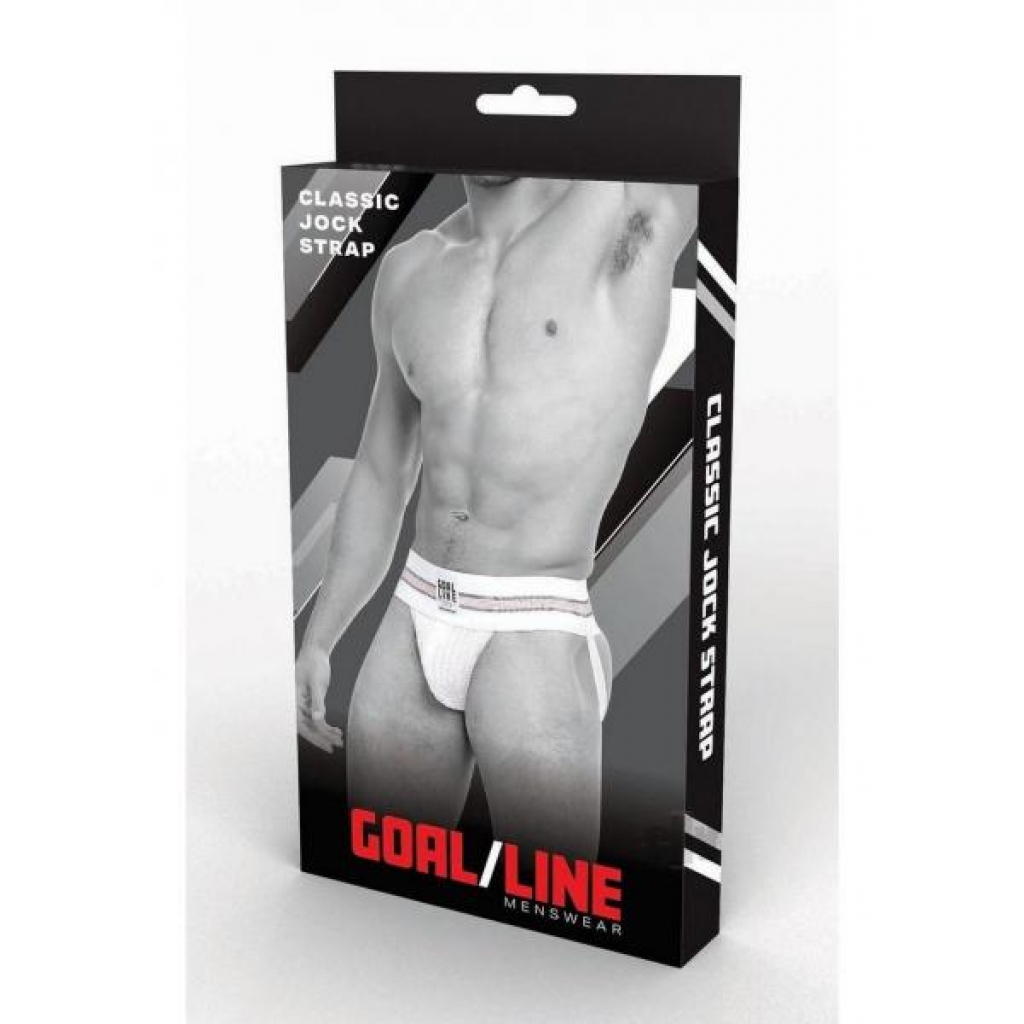 Goal Line Class Jockstrap - LXL White