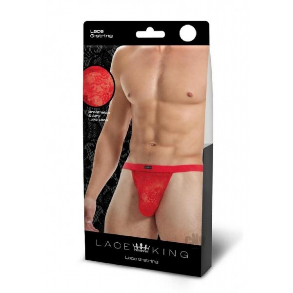 Lace King Lace Gstring L/XL Red