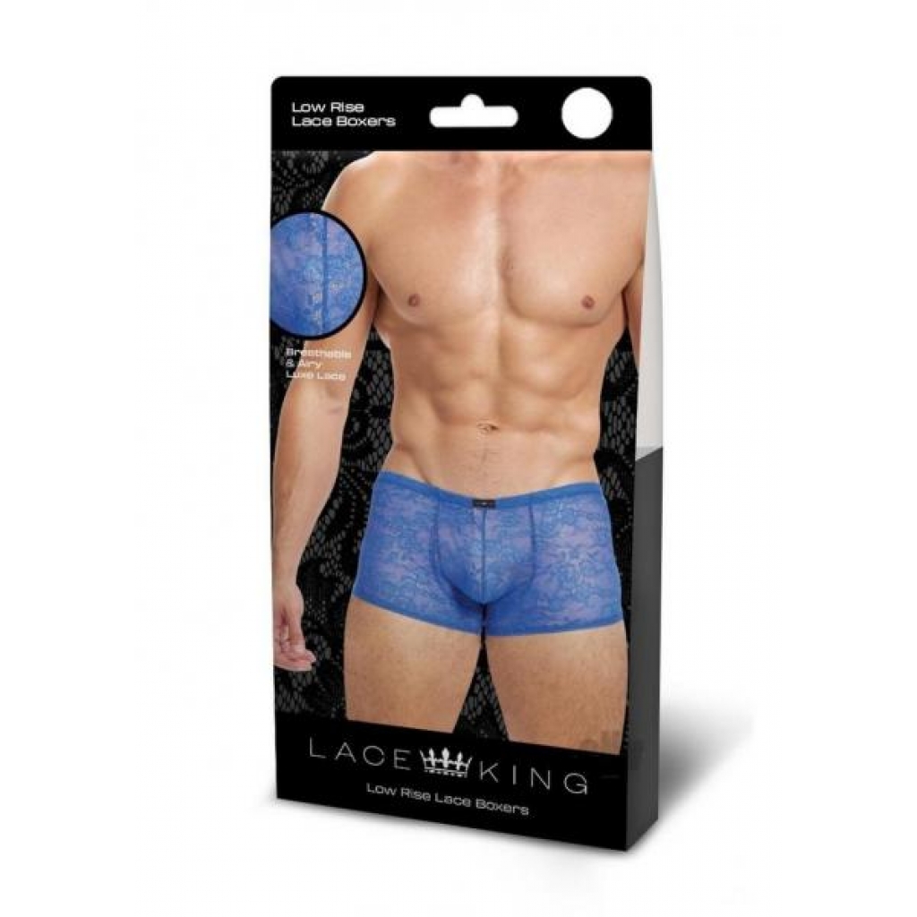 Alpha Lace Trunks - Blue - S/M