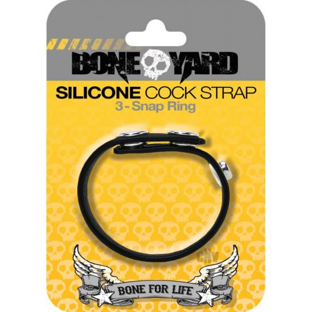 Boneyard Silicone Cock Strap - Black